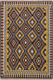 Bohemian Turkish Kilim Riona Hand-Woven Wool Rug - 5'9'' x 7'7''