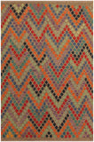 Modern Turkish Kilim Lani Hand-Woven Wool Rug - 5'9'' x 7'11''