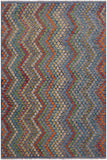 Chic Turkish Kilim Kristie Hand-Woven Wool Rug - 7'0'' x 9'7''