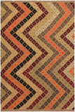 Modern Turkish Kilim Reyna Hand-Woven Wool Rug - 5'5'' x 6'10''