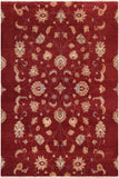 Bohemian Ziegler Bettye Red/Beige Wool Rug - 8'0'' x 9'10''