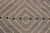 Flat Weave Kilim Antique Navaho Vintage handmade Modern Kilim Grey Beige Hand-Woven Rectangle 100% Wool Area Rug 5x7 