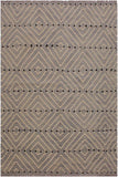 Flat Weave Kilim Antique Navaho Vintage handmade Modern Kilim Grey Beige Hand-Woven Rectangle 100% Wool Area Rug 5x7 