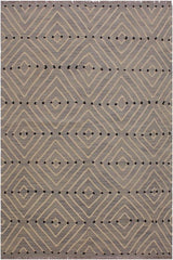 Flat Weave Kilim Antique Navaho Vintage handmade Modern Kilim gray Beige Hand-Woven Rectangle 100% Wool Area Rug 5x7 