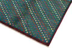 handmade Modern Balouchi Blue Red Hand Knotted RECTANGLE 100% WOOL area rug 5x6