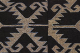 Flat Weave Kilim Antique Navaho Vintage handmade Modern Kilim Brown Gray Hand-Woven Rectangle 100% Wool Area Rug 5x6 