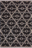 Flat Weave Kilim Antique Navaho Vintage handmade Modern Kilim Brown Gray Hand-Woven Rectangle 100% Wool Area Rug 5x6 