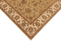 handmade Traditional Kafkaz Gold Beige Hand Knotted RECTANGLE 100% WOOL area rug 9 x 12