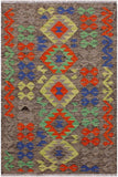 Retro Turkish Kilim Araceli Hand-Woven Wool Rug - 2'7'' x 4'2''