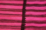 Flat Weave Kilim Antique Navaho Vintage handmade Modern Kilim Pink Brown Hand-Woven Rectangle 100% Wool Area Rug 6x9 