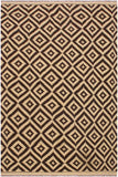 Flat Weave Kilim Antique Navaho Vintage handmade Modern Kilim Beige Brown Hand-Woven Rectangle 100% Wool Area Rug 4x7 