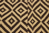 Flat Weave Kilim Antique Navaho Vintage handmade Modern Kilim Beige Brown Hand-Woven Rectangle 100% Wool Area Rug 4x7 