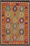 Retro Turkish Kilim Bruce Hand-Woven Wool Rug - 5'6'' x 7'7''