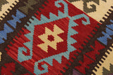 Flat Weave Kilim Antique Navaho Vintage handmade Geometric Kilim Brown Rust Hand-Woven Rectangle 100% Wool Area Rug 8x10 