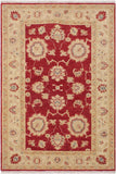 Boho Chic Ziegler Strand Red/Ivory Wool Rug - 3'0'' x 4'8''