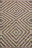 Flat Weave Kilim Antique Navaho Vintage handmade Modern Kilim Ivory Grey Hand-Woven Rectangle 100% Wool Area Rug 4x6 