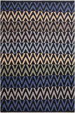 Flat Weave Kilim Antique Navaho Vintage handmade Modern Kilim Black Blue Hand-Woven Rectangle 100% Wool Area Rug 9x12 