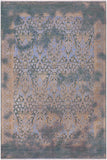 Eclectic Ziegler Harriett Teal/Blue Wool&Silk Rug - 7'10'' x 9'7''