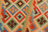 Flat Weave Kilim Antique Navaho Vintage handmade Modern Kilim Beige Green Hand-Woven Rectangle 100% Wool Area Rug 4x6 