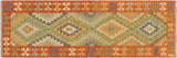 Retro Turkish Kilim Agnes Hand-Woven Wool Runner - 2'1'' x 6'4''