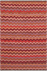 Flat Weave Kilim Antique Navaho Vintage handmade Modern Kilim Pink Gold Hand-Woven Rectangle 100% Wool Area Rug 5x7 