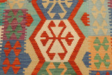 Flat Weave Kilim Antique Navaho Vintage handmade Geometric Kilim Gray Green Hand-Woven Runner 100% Wool Area Rug 3x10 