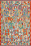 Tribal Turkish Kilim Leslie Hand-Woven Wool Rug - 8'4'' x 9'9''