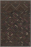 Bohemian Turkish Kilim Ethan Hand-Woven Wool Rug - 5'6'' x 8'0''