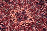 handmade Traditional Tabriz Blue Red Hand Knotted RECTANGLE 100% Wool Pile area rug 7x10