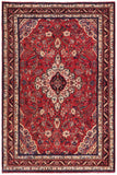 handmade Traditional Kashan Red Blue Hand Knotted RECTANGLE 100% Wool Pile area rug 7x10