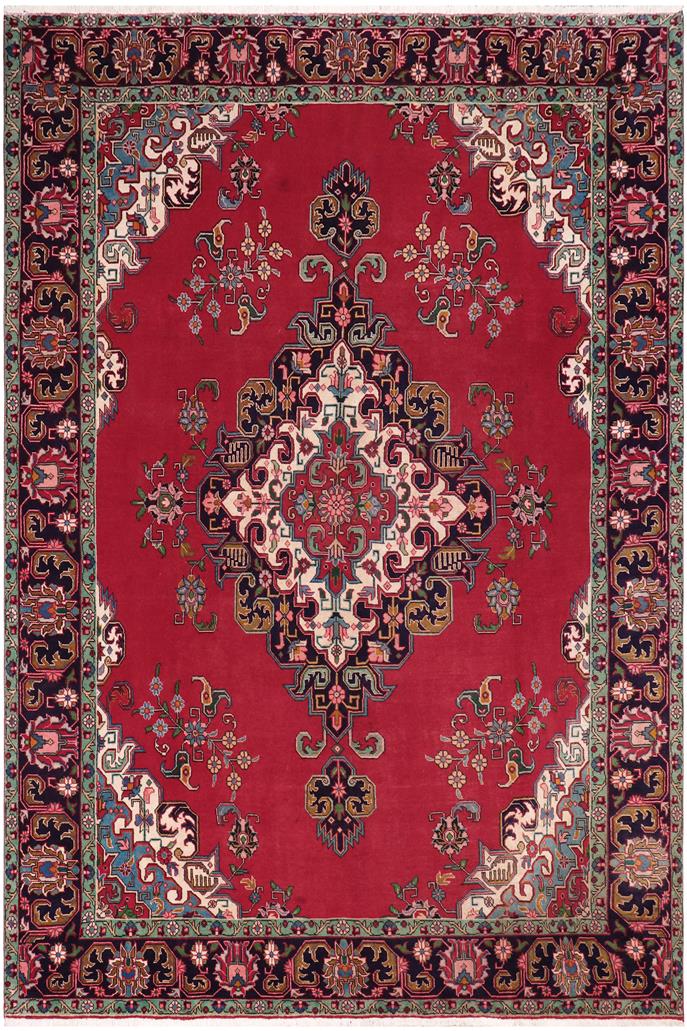 Traditional handmade Persian vintage distressed Red Purple Hand Knotted RECTANGLE 100% WOOL area rug 10 x 13