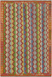 Modern Turkish Kilim Dean Hand-Woven Wool Rug - 5'9'' x 7'8''