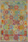 Retro Turkish Kilim May Hand-Woven Wool Rug - 8'3'' x 10'8''