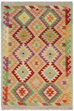 Bohemian Turkish Kilim Desiree Hand-Woven Wool Rug - 3'3'' x 5'1''