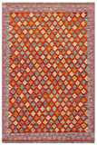 Modern Turkish Kilim Elisha Hand-Woven Wool Rug - 3'4'' x 4'9''