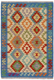 Retro Turkish Kilim Irvin Hand-Woven Wool Rug - 3'4'' x 4'11''