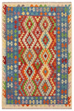 Southwestern Turkish Kilim Haleigh Hand-Woven Wool Rug - 5'0'' x 6'4''