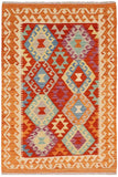 Southwestern Turkish Kilim Koen Hand-Woven Wool Rug - 3'4'' x 4'10''