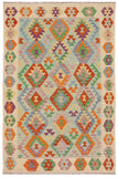 Tribal Turkish Kilim Jairo Hand-Woven Wool Rug - 4'11'' x 6'8''