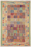 Bohemian Turkish Kilim Sebastia Hand-Woven Wool Rug - 8'2'' x 11'5''