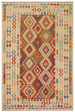 Rustic Turkish Kilim Zackary Hand-Woven Wool Rug - 6'6'' x 9'8''