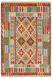 Southwestern Turkish Kilim Amiyah Hand-Woven Wool Rug - 5'0'' x 6'6''