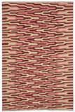 Flat Weave Kilim Antique Navaho Vintage handmade Modern Kilim Beige Maroon Hand-Woven Rectangle 100% Wool Area Rug 9x12 