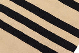 Flat Weave Kilim Antique Navaho Vintage handmade Modern Kilim Beige Black Hand-Woven Rectangle 100% Wool Area Rug 6x8 