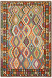 Retro Turkish Kilim Aubrey Hand-Woven Wool Rug - 7'0'' x 9'8''