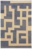 Modern Turkish Kilim Paul Hand-Woven Wool Rug - 4'9'' x 6'5''