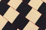 Flat Weave Kilim Antique Navaho Vintage handmade Modern Kilim Beige Black Hand-Woven Rectangle 100% Wool Area Rug 5x8 