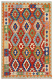 Southwestern Turkish Kilim Alia Hand-Woven Wool Rug - 5'2'' x 6'7''