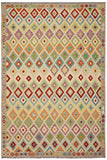 Contemporary Turkish Kilim Natalee Hand-Woven Wool Rug -8'4'' x 11'4''