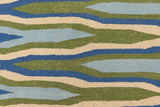 Flat Weave Kilim Antique Navaho Vintage handmade Modern Kilim Blue Beige Hand-Woven Rectangle 100% Wool Area Rug 9x12 